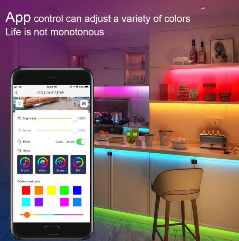 APP support Bluetooth Music strip