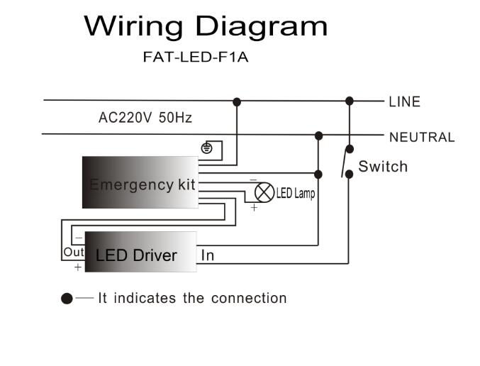 Emergency led driver