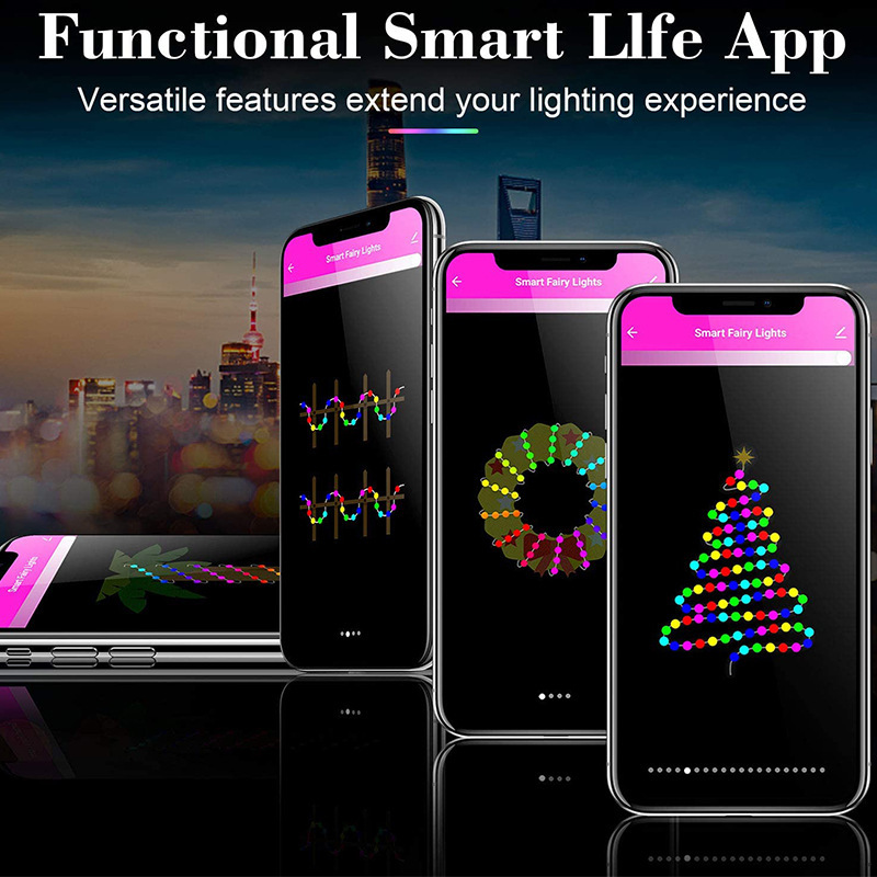 Magic color christmas string lights