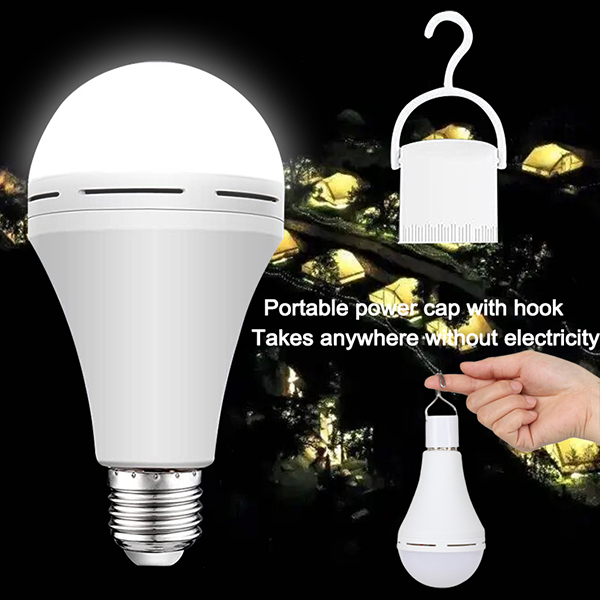 Rechargeable emergency LED bulb