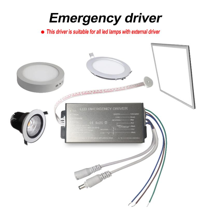 LED Emergency driver with external test button